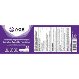 AOR Advanced Magnesium Complex 200mg 90 Capsules - CAFORIA.CA