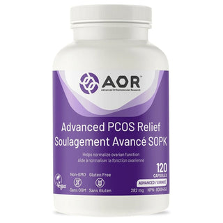 AOR Advanced PCOS Relief 282mg 120 Capsules - CAFORIA.CA