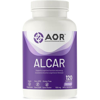 AOR ALCAR 500mg 120 Capsules - CAFORIA.CA