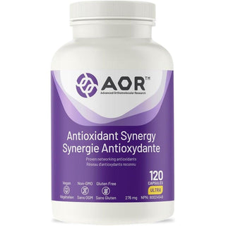 AOR Antioxidant Synergy 276mg 120 Capsules - CAFORIA.CA