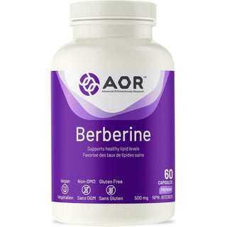 AOR Berberine 500mg 60 Capsules - CAFORIA.CA