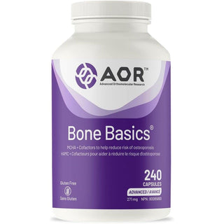 AOR Bone Basics 271mg 240 Capsules - CAFORIA.CA