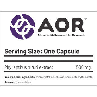 AOR Chanca Piedra 500mg 90 Capsules - CAFORIA.CA