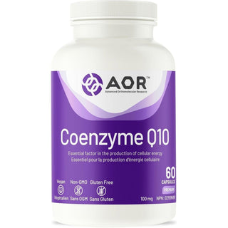 AOR Coenzyme Q10 100mg 60 Capsules - CAFORIA.CA