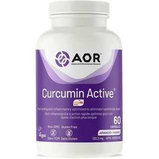 AOR Curcumin Active 133.3mg 60 Capsules - CAFORIA.CA