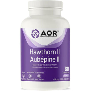 AOR Hawthorn II 450mg 60 Capsules - CAFORIA.CA