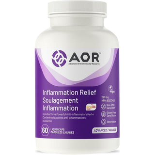 AOR Inflammation Relief 280mg 60 Capsules - CAFORIA.CA