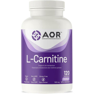 AOR L - Carnitine 120 Capsules - CAFORIA.CA