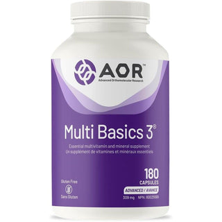 AOR Multi Basics 3 309mg 180 Capsules - CAFORIA.CA