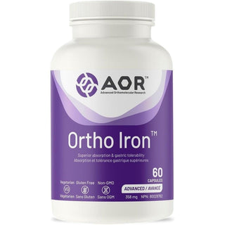 AOR Ortho Iron 358mg 60 Capsules - CAFORIA.CA