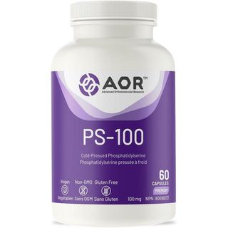 AOR PS - 100 100mg 60 Capsules (Phosphatidylserine) - CAFORIA.CA