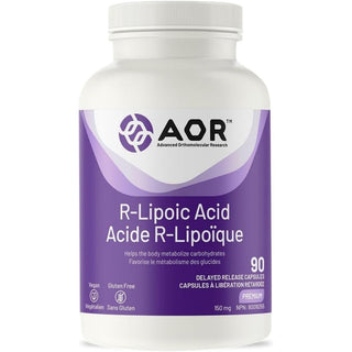 AOR R - Lipoic Acid 150mg 90 Capsules (D.R.C) - CAFORIA.CA