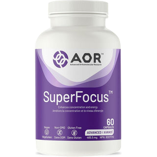 AOR SuperFocus 465.5mg 60 Capsules - CAFORIA.CA