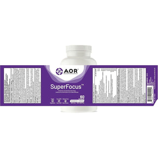 AOR SuperFocus 465.5mg 60 Capsules - CAFORIA.CA