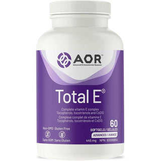 AOR Total E Complete Vitamin E 445mg 60 softgels - CAFORIA.CA