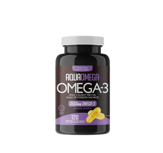 AquaOmega Fish Oil High DHA Omega - 3 120 Softgels - CAFORIA.CA