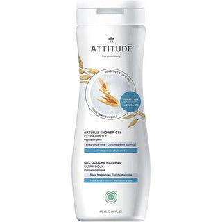 Attitude Sensitive Skin Extra Gentle Shower Gel - Unscented 473ml - CAFORIA.CA