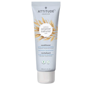 Attitude Sensitive Skin Extra Gentle & Volumizing Conditioner - Unscented with Oatmeal 240ml - CAFORIA.CA