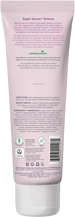 Attitude Super Leaves Moisture Rich Conditioner - Quinoa & Jojoba 240ml - CAFORIA.CA