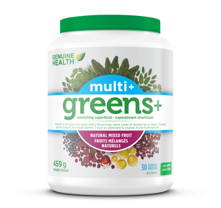 Genuine Health Greens + Multi Plus Mixed Fruit Powder 459g