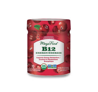 MegaFood B12 Energy – Cranberry Gummy 70ct