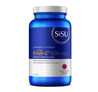 Sisu Ester-C 500mg WildBerry 90 Chewable Tablets