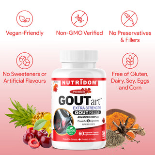 Nutridom GOUTart Extra Strength 679mg 60Vcaps