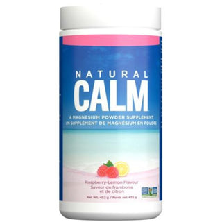 Natural Calm Magnesium Citrate Powder - Raspberry Lemon Flavour 452g