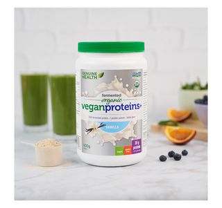 제뉴인 헬스 발효 유기농 비건 단백질 + 바닐라 600g