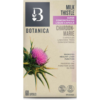 Botanica Milk Thistle Liquid 60 Capsules - CAFORIA.CA