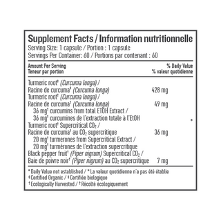 Botanica Turmeric Liquid 60 Capsules - CAFORIA.CA