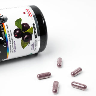 Brazil Acai 7, Acai Berry Concentrate 50x, 280 mg (1,400 mg QCE) 200 Veggie Capsules - CAFORIA.CA