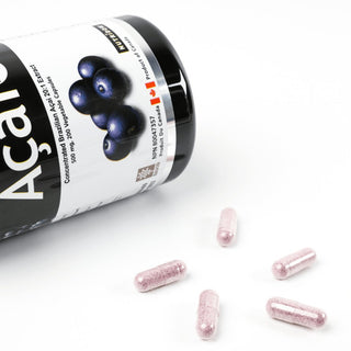 Brazil Acai 7, Acai Berry Concetrate 20x, 500 mg (10,000 mg QCE) 200 Veggie Capsules - CAFORIA.CA