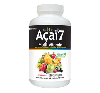 Brazil Acai 7, Multivitamin with Acai Berry Extract, 120 Veggie Capsules - CAFORIA.CA