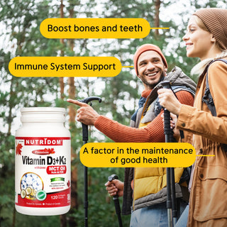 Nutridom 维生素 D3+K2 含 MCT 油 120 粒软胶囊