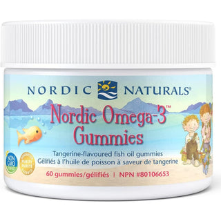 Nordic Naturals 오메가-3 60구미 - 귤