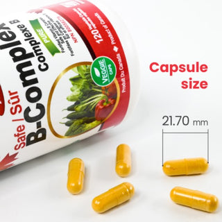 Nutridom Vitamin B-Complex SAFE, 120 Veggie Capsules - 3 pack