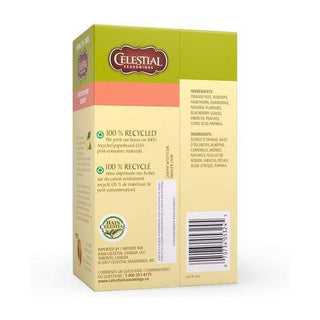 Celestial Seasoning Herbal Tea - Country Peach Passion 41g (20 Tea Bags) - CAFORIA.CA