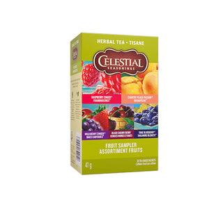 Celestial Seasoning Herbal Tea - Fruit Sampler 41g (20 Tea Bags) - CAFORIA.CA