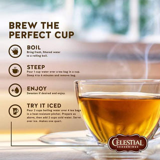 Celestial Seasoning Herbal Tea - Honey Vanilla Chamomile 45g (20 Tea Bags) - CAFORIA.CA