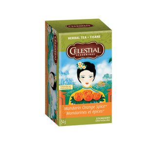 Celestial Seasoning Herbal Tea - Mandarin Orange Spice 54g (20 Tea Bags) - CAFORIA.CA