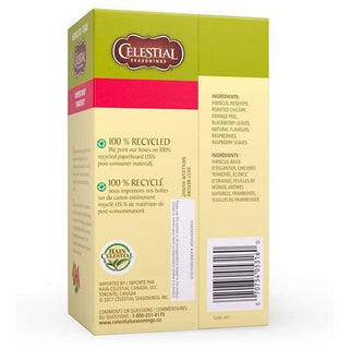 Celestial Seasoning Herbal Tea - Raspberry Zinger 43g (20 Tea Bags) - CAFORIA.CA