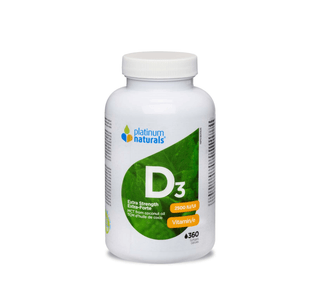 Platinum Naturals 비타민 D3 2,500IU 초강력 360 소프트젤