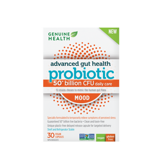 Genuine Health Advanced Gut Health Probiotic 50 billion CFU 30caps  - MOOD