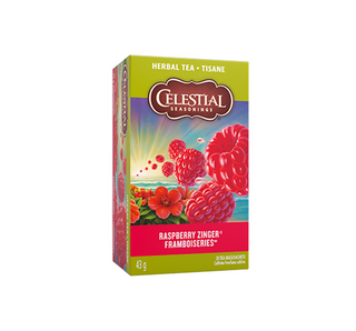 Celestial Seasoning Herbal Tea - Raspberry Zinger 43g (20 Tea Bags)