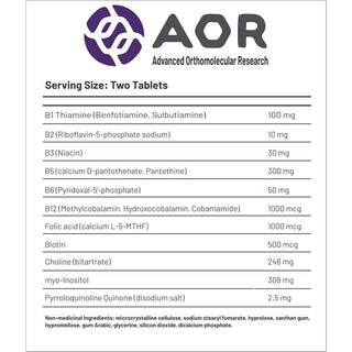 AOR 高级 B 族复合维生素 525 毫克 60 片