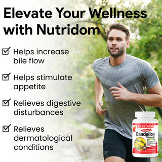 Nutridom 蒲公英根提取物，500 毫克，120 粒素食胶囊