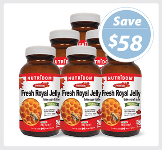 Nutridom Fresh Royal Jelly, 8.8 fl oz (250 g) - 6 PACK