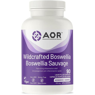 AOR Wildcrafted Boswellia 333mg 90 Liquid Filled Capsules