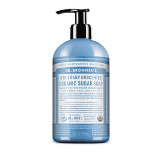 Dr. Bronner's Organic Sugar Soaps Baby unscented 355ml - CAFORIA.CA